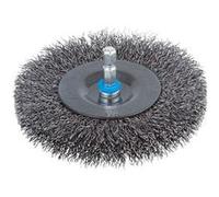 Wolfcraft Brosse à disque en fil d'acier 2103000 – tige 6 mm, Diamètre 100 x 20 mm – 1 pc(s)