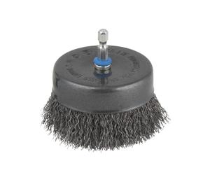 wolfcraft 2109000 - Brosse Métallique en Acier - 80mm X 6,35mm