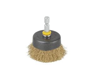 wolfcraft 2112000 Brosse laiton Tige 6 mm Diamètre 50 mm,argent
