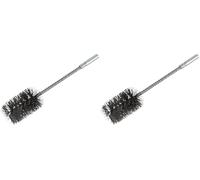 wolfcraft 2128000 - Brosse Cylindrique en Fil d'Acier - Diamètre 38 mm Longueur 55 mm (Lot de 2)