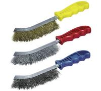 Wolfcraft 2138000 Brosse métallique acier, acier inoxydable, laiton 3 pièces 1 pc(s)