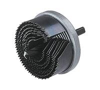 wolfcraft 2160000 Scie Cloche Multi-lames - Ø 25, 32, 38, 45, 50, 56, 62 mm - Queue 3 Pans 8 mm - Profondeur de Coupe 33 mm