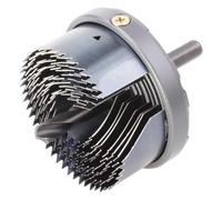 wolfcraft 2164000 Scie cloche 7 L P23 Diamètre 25/32/38/45/50/56/62 mm | Scie avec 7 lames à changement rapide, Ø 25-62 mm, profondeur de coupe 23 mm