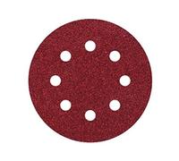 wolfcraft 2271000 Patins auto-agrippant Grain 80 Diamètre 11 mm corindon Lot de 5