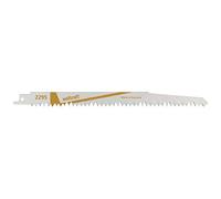 wolfcraft 2295000 2 Lames de Scie Sabre Cv Longueur Dentée 210 Mm Dents Avoyées Et Rectifiées Pas de Dents 5 Mm,220 mm