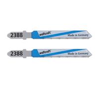 Wolfcraft 2388000 Lot de 2 Lames de scie sauteuse BIM queue en T Profondeur de coupe 1-3 mm G