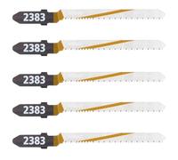 Wolfcraft 2393000 Lames de Scie Sauteuse HcsSet de 5 Pièces G