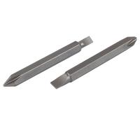 Wolfcraft Embouts doubles 2408000 – Acier S2 sablé, extra-rigide, 65 mm, fente + Pozidriv, 2 pc(s)