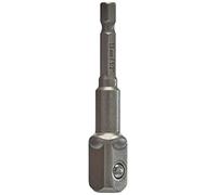 Wolfcraft Tige d'adaptation 2414000 pour perceuses/visseuses 1/2 – 1/4 (6,3 mm) 72 mm