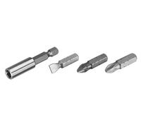 Wolfcraft 2445000 Jeu d'embouts 12 pièces vis à fente, cruciforme Phillips, vis Pozidriv