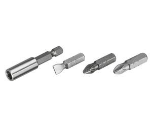 Wolfcraft 2446000 Jeu d'embouts 7 pièces vis à fente, cruciforme Phillips, vis Pozidriv