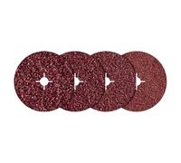 Papier abrasif pour plateau de ponçage non perforé Wolfcraft 2455000 Grain 24, 40, 60, 100 (Ø) 125 mm 20 pc(s)