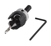 Wolfcraft 2544000 Foret avec Fraisoir et Butée de Profondeur pour Bois