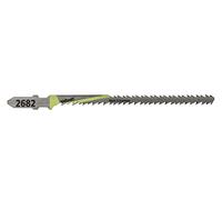 wolfcraft 2682000 Variocut Lot de 2 Lames de scies sauteuses 85 mm queue en T Vert