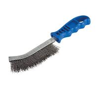 Wolfcraft Brosse ergonomique 2715000 fils acier plat Argent