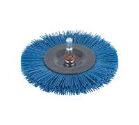 Wolfcraft Brosse circulaire en nylon 2727000 Ø 100 mm fil nylon grains fins 10 mm queue 6 pans 1/4"