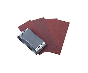 wolfcraft 2877000 Cale à poncer manuelle | Ponçage fin et régulier | 40 patins abrasifs inclus