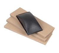 wolfcraft 2898000 Lot de ponçage à main Pour ponçage occasionnels 50 patins abrasifs 93 x 230 mm Grain 40/60 / 80/120 / 180