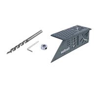 Wolfcraft 2933000 1 Foret Hss Spécial Ø 95 mm Hauteur 180 mm + 1 butée de Profondeur Vert & 5208000 Équerre 3D d'onglet 150 x 275 x 66 mm - Traçage angle de 45° à 90°