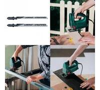 Wolfcraft 3 lames pour scie sauteuse assortiment bosch queue en t spéciales stratifié G