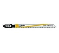 Wolfcraft 3561000 2 Lames de Scie Sauteuse Bim, Queue en T, Longueur Dentée 75 Mm, Dents Pointues Avoyées Et Rectifiées, Pas de Dents 1,65 Mm, Dos Conique G