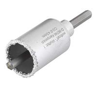Scie cloche à concrétion de carbure de tungstène avec queue et foret Wolfcraft 3894000 43 mm 1 pc(s)