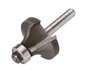wolfcraft 3963000 fraise quart de rond tige 8 mm diamètre 25,4 x 12,7 mm