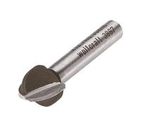 wolfcraft 3967000 fraise à gorge tige 8 mm diamètre 12,7 x 9,5 mm
