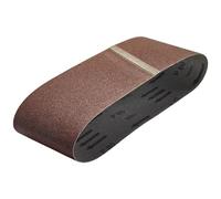 wolfcraft 3x Bandes Abrasives 100x690 mm, Grain 80 pour Ponceuse à Bande | Corindon robuste idéal pour bois et métal, compatible avec Virutex AF11, LB31E et LB31EA, lot de 3, 3124000