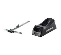 wolfcraft 4008000 Règle Plaquiste en T avec Découpeuse Parallèle & 4013000 Rabot-bloc Plaquiste Extra Large - 150 x 57 mm
