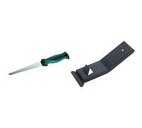 Wolfcraft 4033000 Scie main pour Découpe de plaque plâtre,multicolore & 4045000 1 Lève-plaque L215 x L75 x H65 mm avec Crochets de Traction Noir