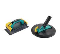 wolfcraft 4056000 Ponceuse à Main - Cale à Poncer pour Plaques de Plâtre & 4052000 Kit ponceuse rotative Ø 225 mm | Pour plaques de plâtre, 3 pièces