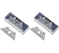 wolfcraft 4185000 Lames trapèze en boîte 0,50 mm Argent (Lot de 2)
