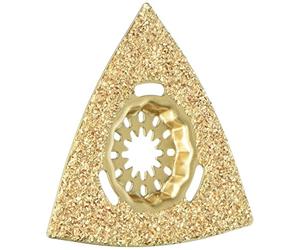 wolfcraft 4246000 - Plato abrasivo "Expert", recubierto de carburo de tungsteno, triangular, para madera, hormigón, piedra, mortero, mortero adhesivo para azulejos