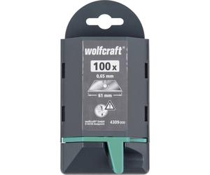 Wolfcraft 4309000 Lames trapézoïdales Profi 0,65 x 61 mm 100 pc(s)