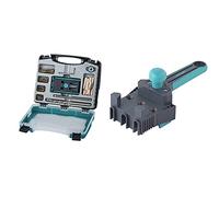 "Wolfcraft 4642000 Set ""Undercover Jig"" Coffret d'assemblage discret",noir & 4640000 Guide de Perçage Bois pour Assemblage par Tourillons, diamètre Ø 6, 8, 10 mm, Multicolore