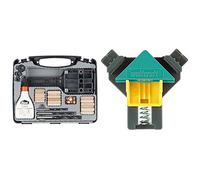 Wolfcraft 4645000 Coffret d'assemblage multicolore & 3051000 2 Presses D'angles Es22 Pour Planches de 10 à 22 mm D'épaisseur Multicolore