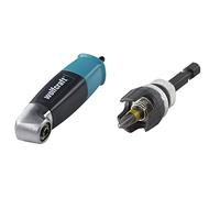 wolfcraft 4688000 Renvoi d'Angle à 90° pour Visseuse sans fil - Embout de 6,35 mm - Queue 6 pans 1/4" & 4055000 Adaptateur de Vissage 6 Pans de 6,3 mm, Hauteur 65 mm