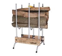 wolfcraft 5121000 - Chevalet de Tronçonnage - Sciage Bois de Chauffage - Chevalet Pliable et Mobile - Bûches de 1,00 m et jusqu'à 150 kg