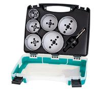 wolfcraft 5423000 - Coffret de 6 Trépans BIM Multimatériaux - Diamètre 40, 54, 65, 68, 74 et 86-7 pièces
