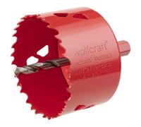 wolfcraft 5475000 - Scie cloche BIM - Diamètre 74 mm - Queue 6 pans 9,50 mm - Profondeur de coupe 40 mm