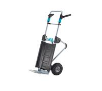 Wolfcraft 5535000 - Plastique - Acier - Diable - Noir - Gris - Turquoise - 200 kg - 2 roues - 630 mm