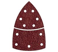 wolfcraft 5619000 Patins Abrasifs en Deux Parties Auto-agrippants, Marron, 95 mm, Set de 10 Pièces
