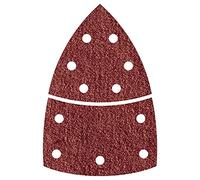 wolfcraft 5620000 Patins Abrasifs en Deux Parties Auto-agrippants, Marron, 95 mm, Set de 10 Pièces