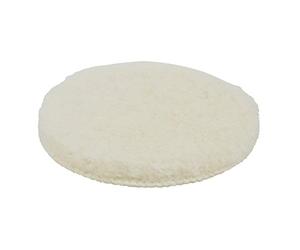 wolfcraft 5877000 Bonnet de polissage auto-agrippant en peau de mouton Diamètre 125 mm beige