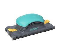 wolfcraft 5890000 1 Ponceuse Universelle Adaptée Aux Patins Abrasifs 93 X 230 Mm Ou en Rouleau (Largeur 93 Mm), Poignée Bi-matière,argent