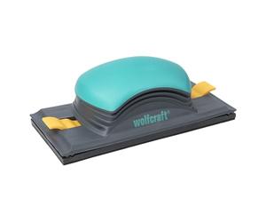 wolfcraft 5890000 1 Ponceuse Universelle Adaptée Aux Patins Abrasifs 93 X 230 Mm Ou en Rouleau (Largeur 93 Mm), Poignée Bi-matière,argent
