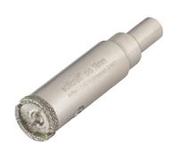 wolfcraft 5932000 - Scie Cloche Diamantée en céramique avec Foret Central pour Tournevis sans Fil - Bord de perçage pour carreaux et grès cérame - Diamètre 74 mm