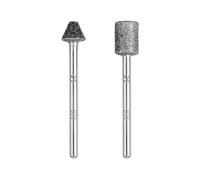 Wolfcraft 5989000 Jeu de goupilles de ponçage diamantées, cylindriques et coniques, 2 pièces 1 set