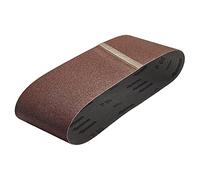 wolfcraft 6 Bandes Abrasives Grain 40, 76 x 457 mm pour Ponceuse à Bande